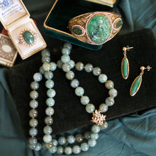 Jadeite Bead Necklace c1980