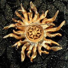 Circa 1960 Gold-Tone Cadoro Sunburst Pin