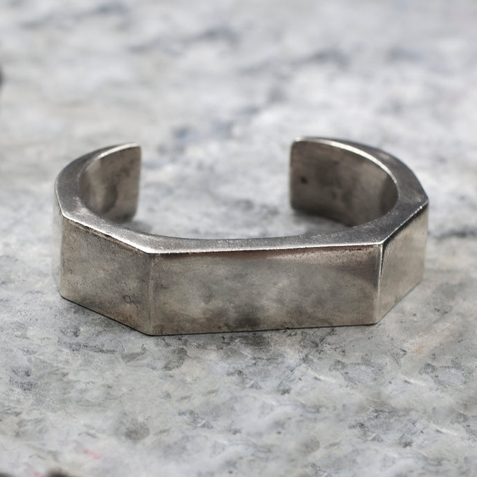 Geometric Taxco Sterling Cuff c1980