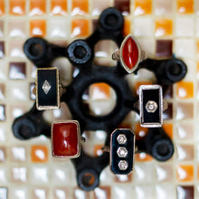 Carnelian Filigree Navette Ring c1930