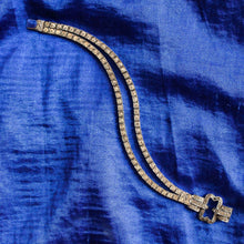 Sterling Silver Rhinestone Bracelet c1920