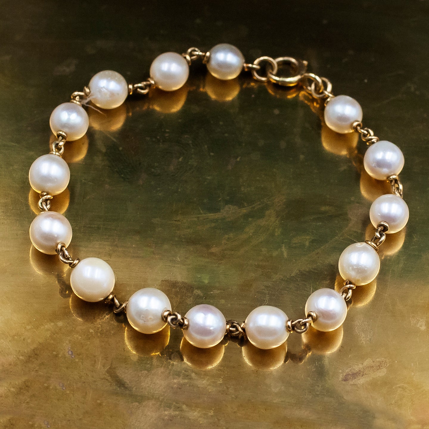 Pearl & Gold Bracelet c1950