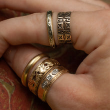 Hand-Pierced Band with Hearts c1930