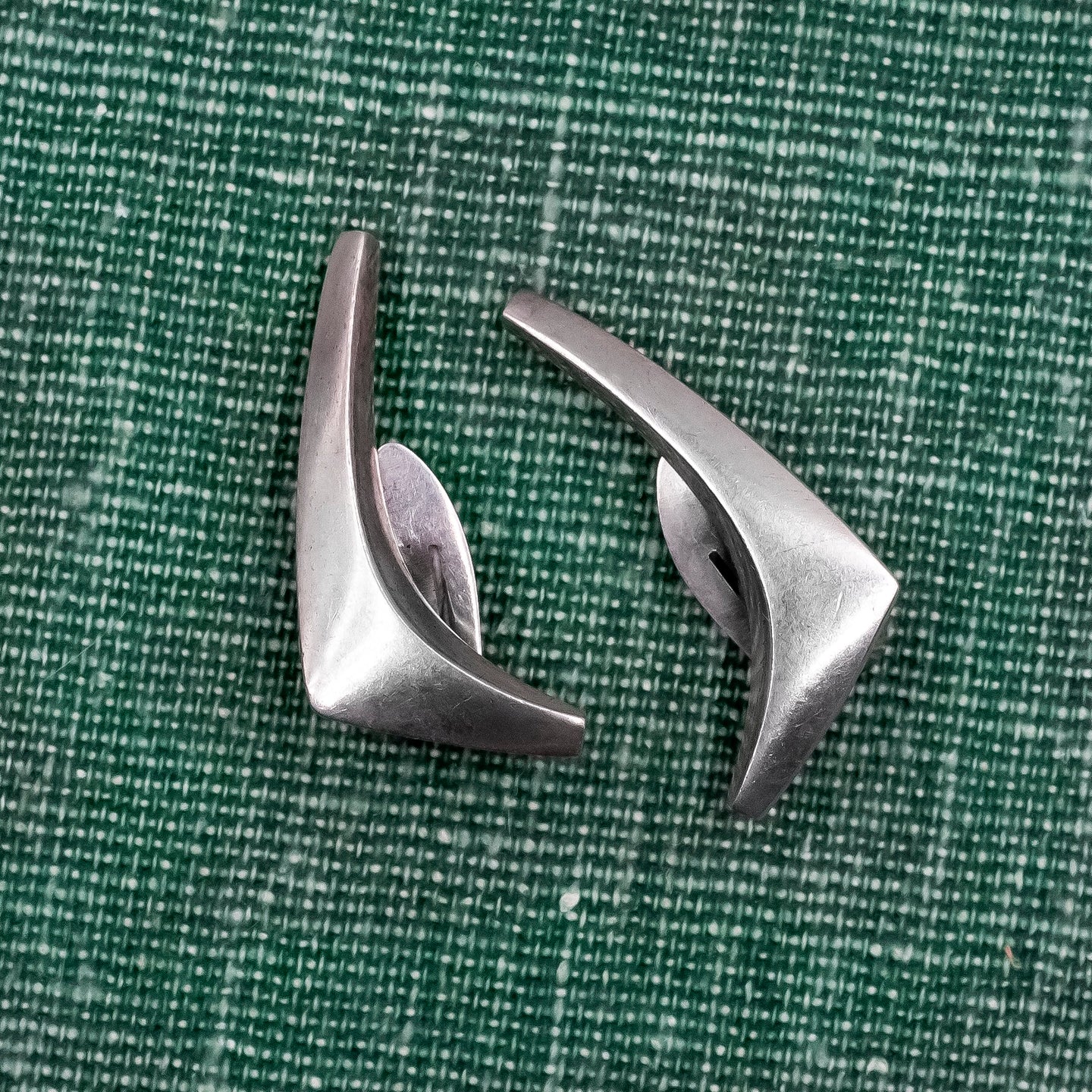 Mid-century Boomerang Earrings by Anton Michelsen