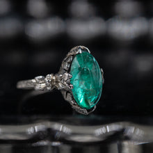 Art Deco 3.50 Carat Emerald Ring