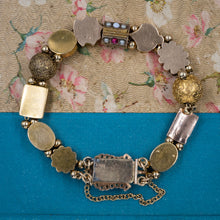 Victorian Slide Charm Bracelet c1930