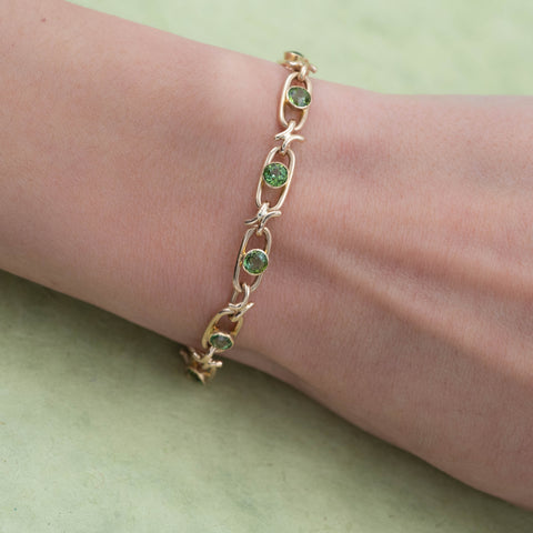 Peridot Chain Bracelet c1915