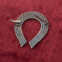 Bohemian Garnet Horseshoe Pin c1910