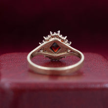 Bohemian Garnet Ring c1960