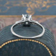 Classic 1.27 Carat Antique Cut Diamond Ring c1950