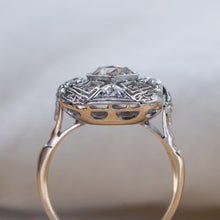 Rose Cut Diamond Cushion Ring c1910
