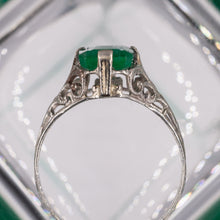 Untreated Emerald Ring c1920