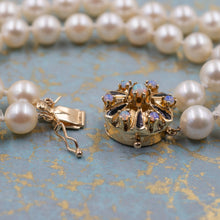 Pearl Bracelet with Opal Clasp c1980