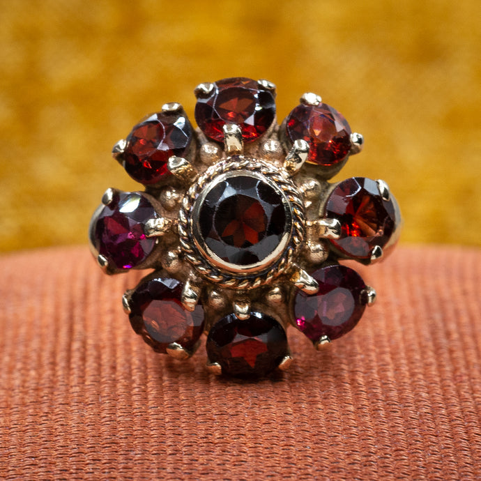 Garnet Cocktail Ring c1950