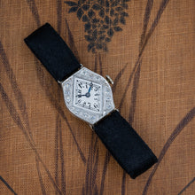 Satin-strapped Diamond Watch c1918