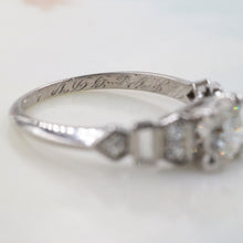 Deco .78 Carat Diamond Ring c1933