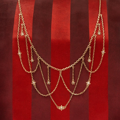 Starry Festoon Necklace c1880