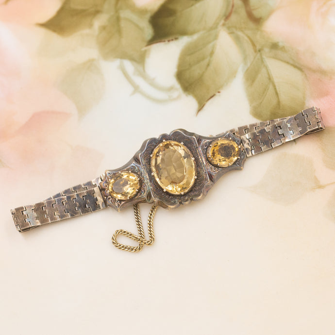 Early Victorian Citrine Bracelet c1840