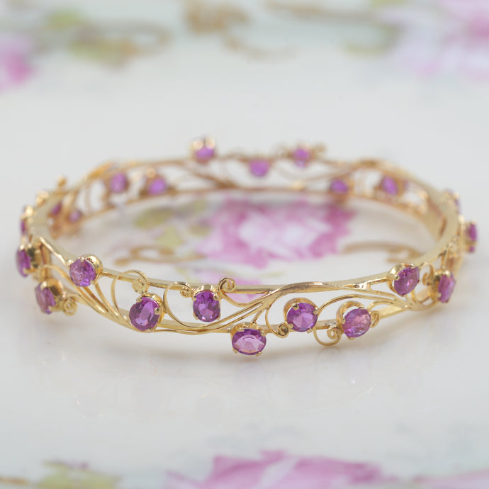 Ruby Swirls Bangle