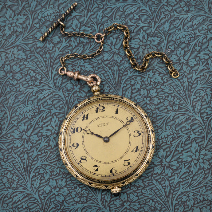 Rare E. Gübelin Pocket Watch c1910