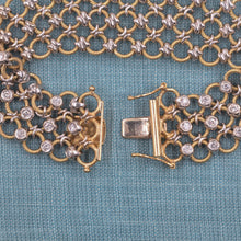 Diamond Chainmail Bracelet c1980