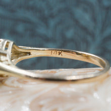 .85 carat Diamond Solitaire Gold Filigree Ring c1930