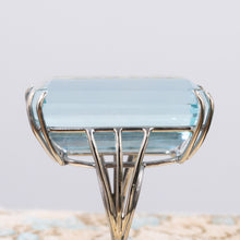 71 Carat Aquamarine Cocktail Ring c1950