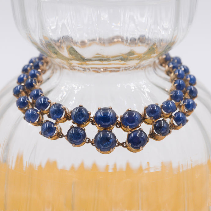 Ceylon Sapphire Cabochon Bracelet c1980