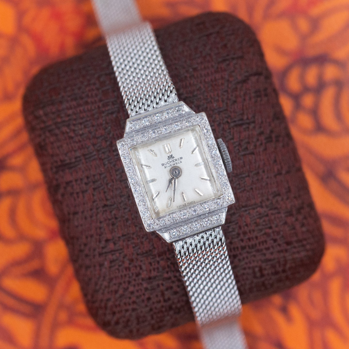 Diamond Bezeled Bucherer Watch c1950