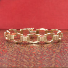 Hexagonal Link Bracelet c1980