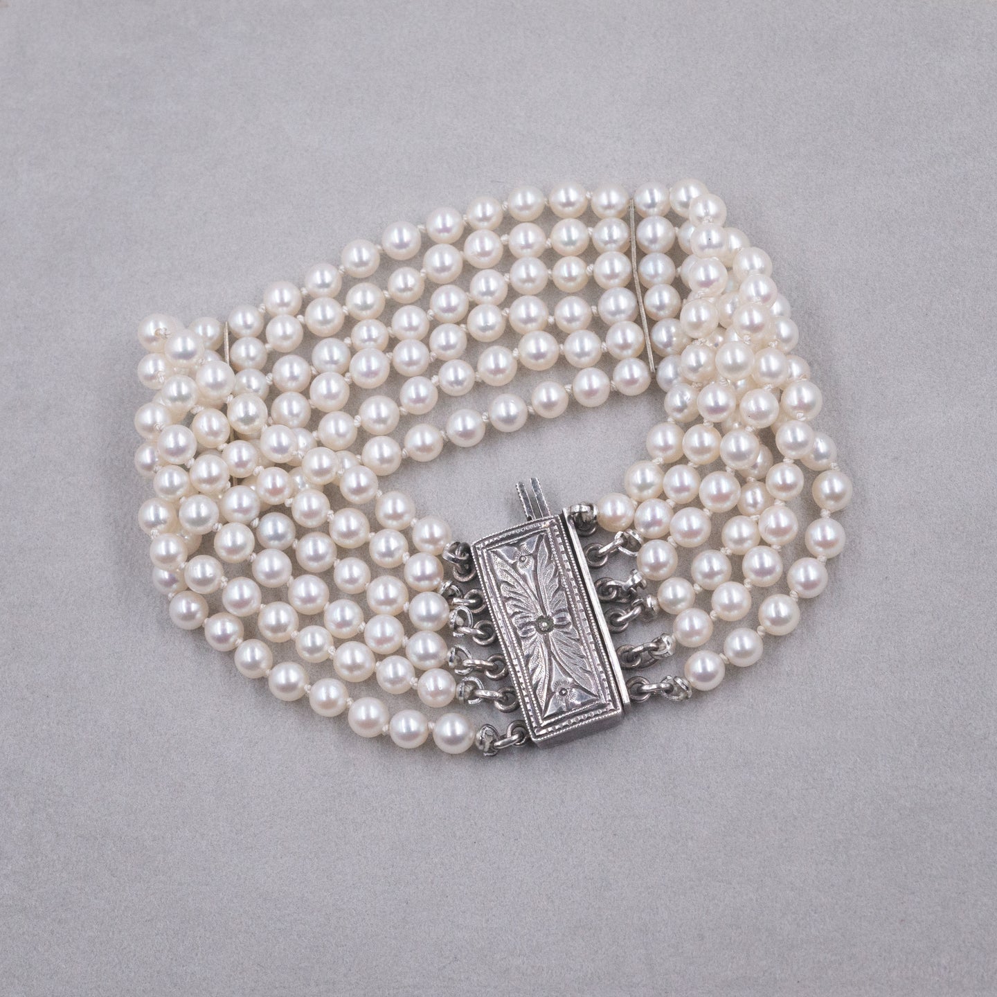 Five-Strand Pearl Bracelet c1950