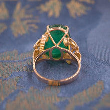 15 Carat Colombian Emerald Cabochon Ring c. 1950s