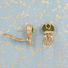 Peridot and Diamond Earrings c1980