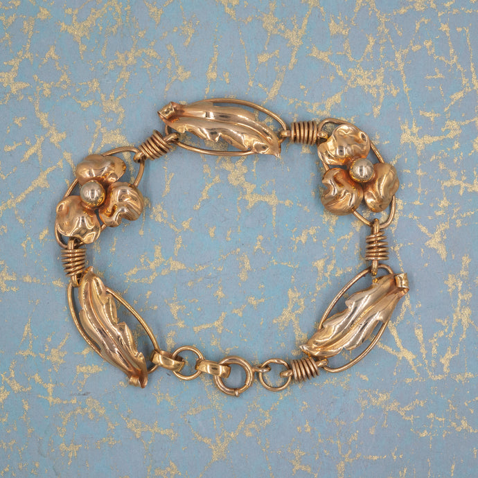 Floral Bracelet by A. Regel c1940