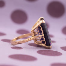 Russian Amethyst Cocktail Ring c1960