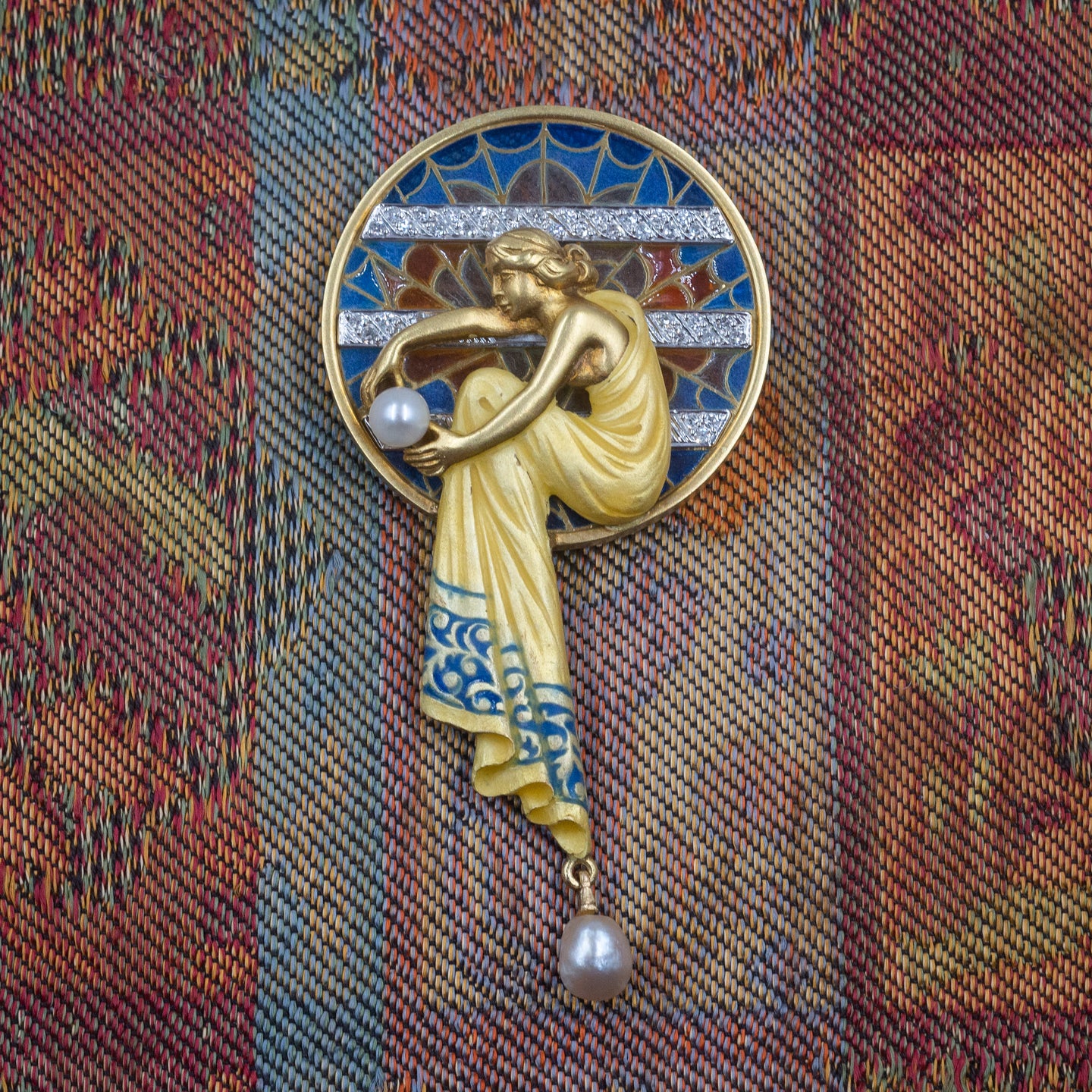 Art Nouveau Brooch by Masriera y Carreras c1930