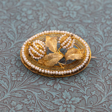 Seed Pearl Cannetille Tulip Pin c1850