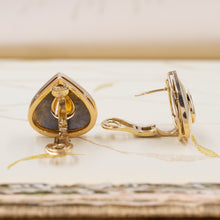 Pear-cut Yellow Sapphire Earrings c1960