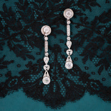 Art Deco Diamond Drop Earrings c1920