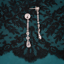 Art Deco Diamond Drop Earrings c1920