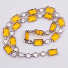 Art Deco Glass Gem Necklace c1920