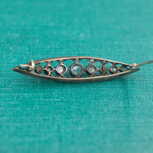 Rose Cut Diamond Bar Pin c1890