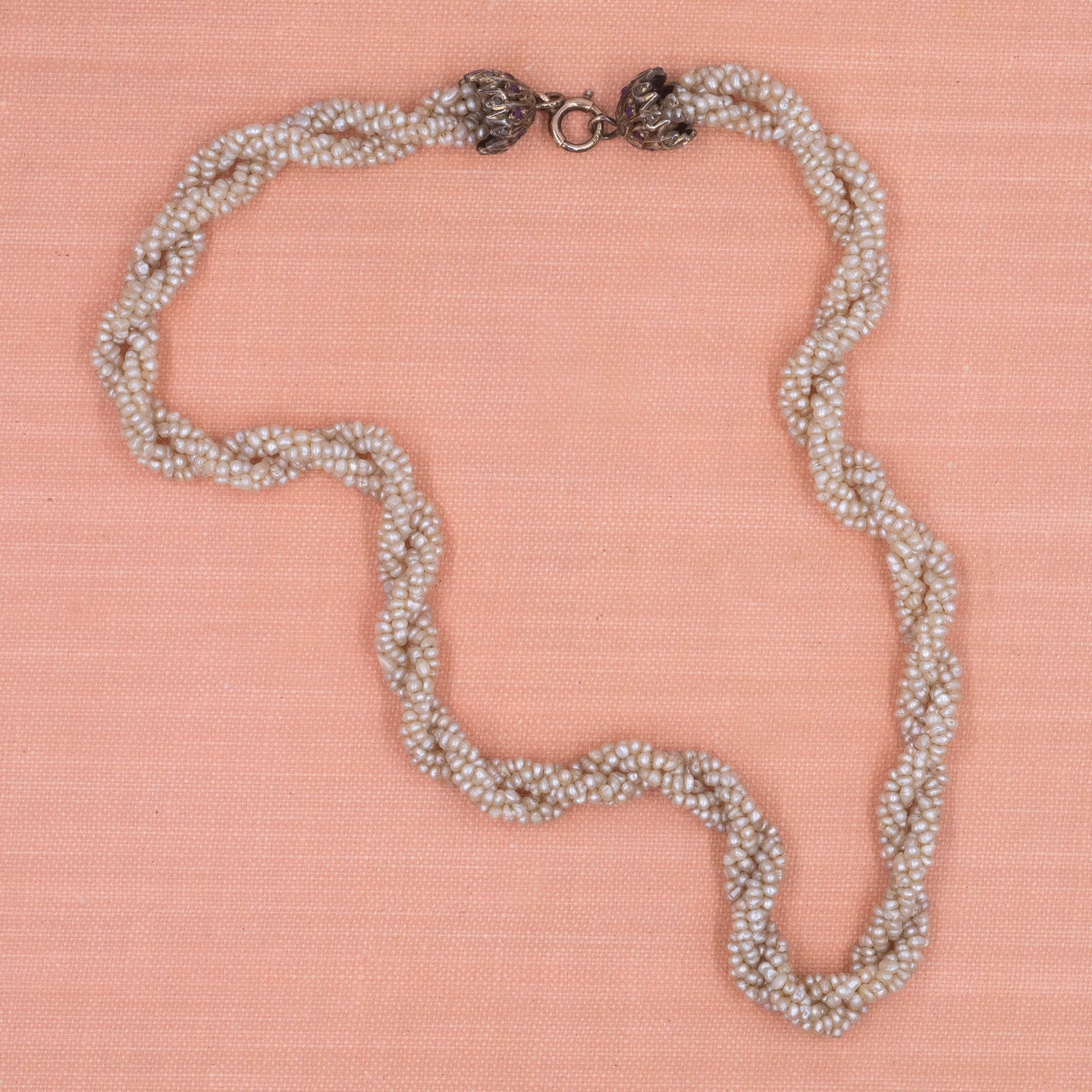 Georgian Pearl Torsade Necklace c1840