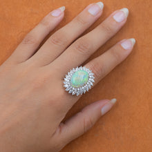 20 Carat Opal Pendant Ring c1970