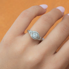 Art Deco Filigree Diamond Ring c1920