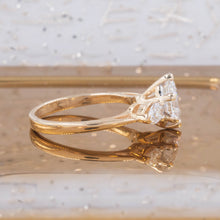 Pear-Cut Diamond Three Stone Ring