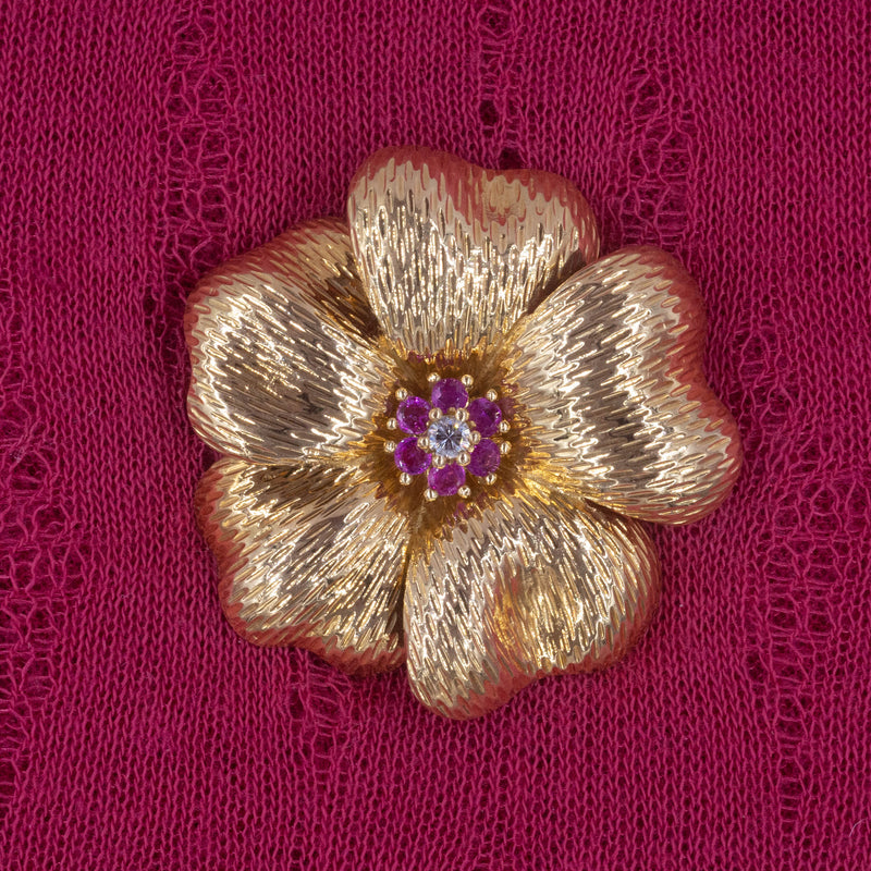 Tiffany & Co. Wild Rose Brooch c1970 – Pippin Vintage Jewelry