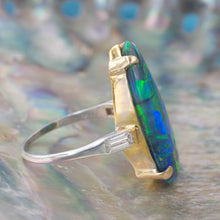 9.51 Carat Black Opal Ring c1980