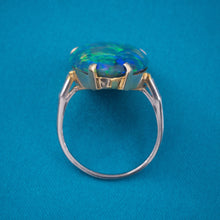 9.51 Carat Black Opal Ring c1980