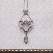 Moonstone Lavaliere Necklace c1910